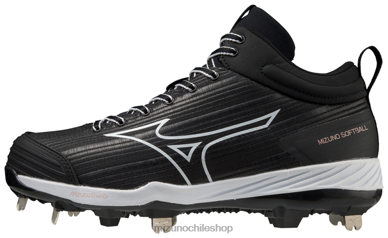 Mizuno Sweep 6 tacos de softbol de metal medio blanco-negro(9000) mujer zapatos ZH2D2179 Mizuno Chile Mizuno Sweep 6 tacos de softbol de metal medio blanco-negro(9000) mujer zapatos ZH2D2179 Mizuno Chile