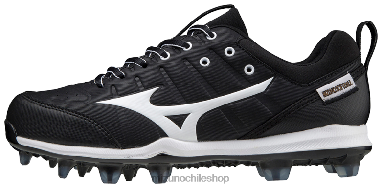 Mizuno Taco de softbol moldeado Advanced Finch Elite de 5 TPU con 9 puntas blanco-negro(9000) mujer zapatos ZH2D2163 Mizuno Zapatos De Futbol