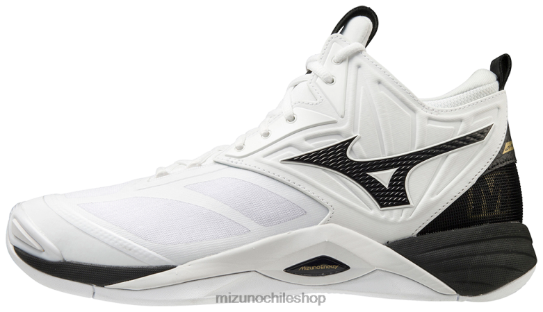 Mizuno Zapatilla de voleibol unisex Wave Momentum 2 Mid blanco negro 0090 unisexo zapatos ZH2D2197 Mizuno Chile ZH2D2197 Mizuno Chile grandes ofertas Mizuno zapatillas es el mejor producto