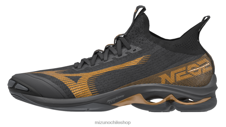 Mizuno zapato de voleibol wave lightning neo 2 ostra negra(9h9h) unisexo zapatos ZH2D2180 Mizuno Zapatillas